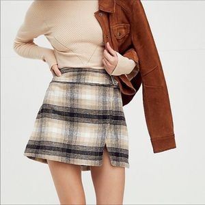 NWT Free People Wool Blend Wrap Skirt